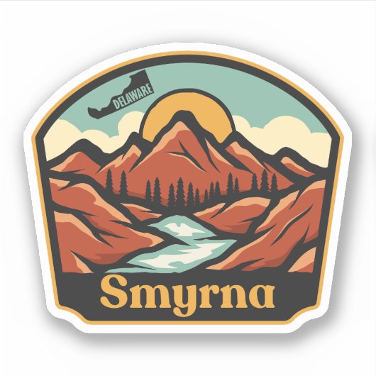 Sticker Smyrna, Delaware (Devant)