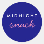 Sticker Snack de minuit Marine Rose (Devant)