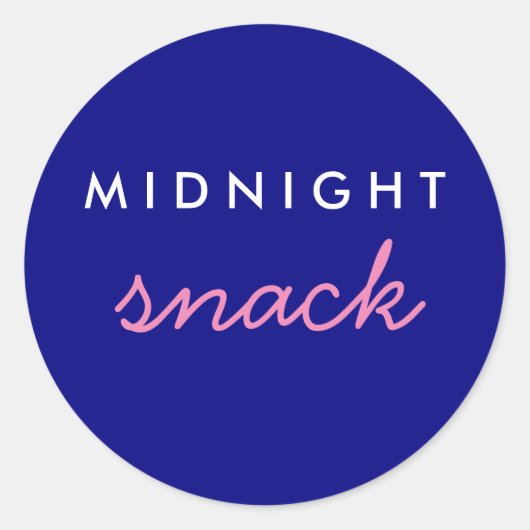 Sticker Snack de minuit Marine Rose (Devant)