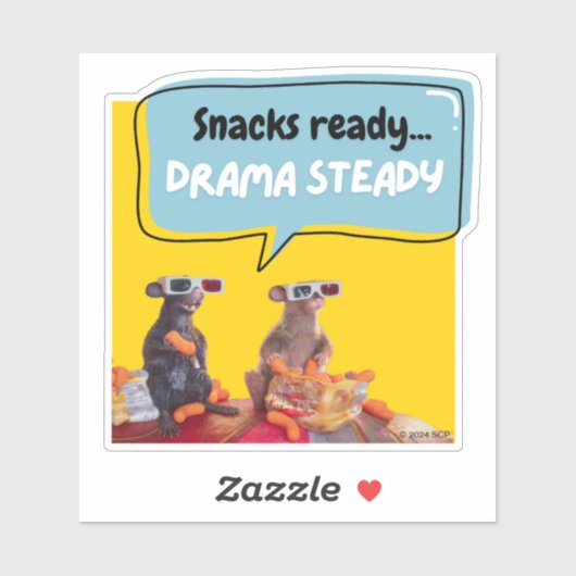 Sticker Snacks Ready, Drama Steady (Feuille)