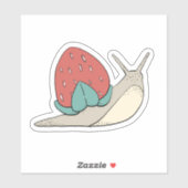 Sticker Snail de fraise Shell (Feuille)