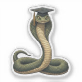 Sticker Snake Graduation (Devant)