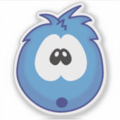 Sticker Sneezie Bleu Surpris (Devant)