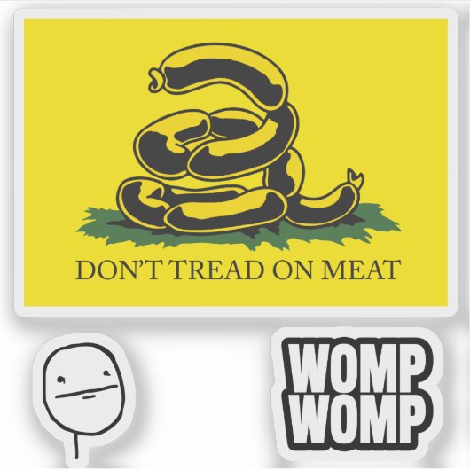 Sticker Snekright gadsden flag parodie mèmes x6 (Devant)