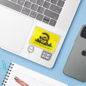 Sticker Snekright gadsden flag parodie mèmes x6 (Ordinateur portable avec iPhone)