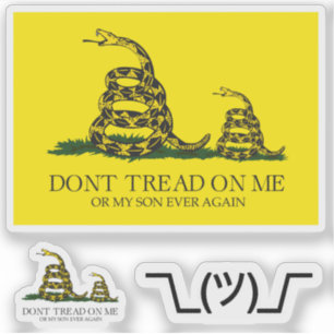 Sticker Snekright gadsden flag parodie mèmes x6