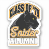 Sticker Snider High School Classe de '79 Decal (Devant)