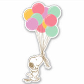 Sticker Snoopy et ballons (Devant)