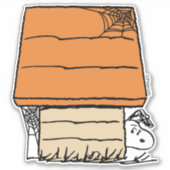 Sticker Snoopy Halloween Spider Web Doghouse (Devant)