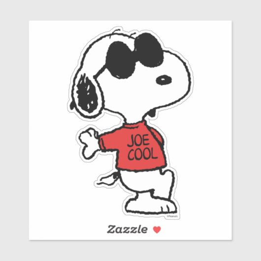 Sticker Snoopy "Joe Cool" debout (Feuille)