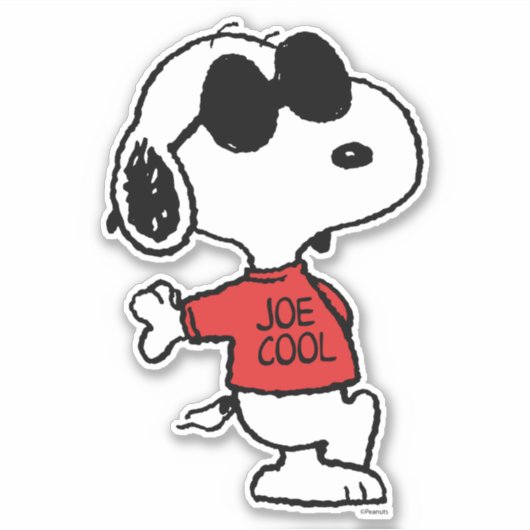 Sticker Snoopy "Joe Cool" debout (Devant)
