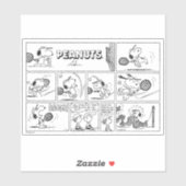 Sticker Snoopy Joue Au Tennis (Feuille)