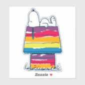 Sticker Snoopy | Rainbow Dog House (Feuille)
