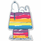 Sticker Snoopy | Rainbow Dog House (Devant)