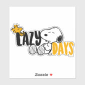 Sticker Snoopy & Woodstock | Jours de folie (Feuille)