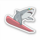 Sticker Snowboard requin (Devant)