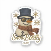 Sticker SnowBuddy Glitter Snowman (Recto)