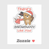 Sticker Snowbuddy Like Snowman (Feuille)