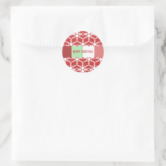 Sticker Snowflake Montré Rouge Mais Vous Choisisse (Sac)