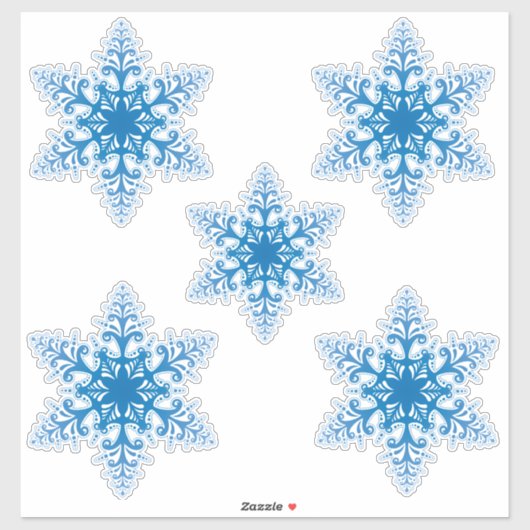 Sticker Snowflakes (Feuille)