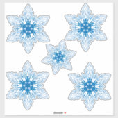 Sticker Snowflakes (Feuille)