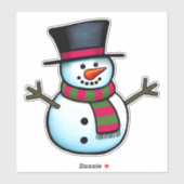 Sticker Snowman (Feuille)