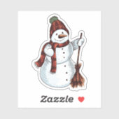 Sticker Snowman (Feuille)