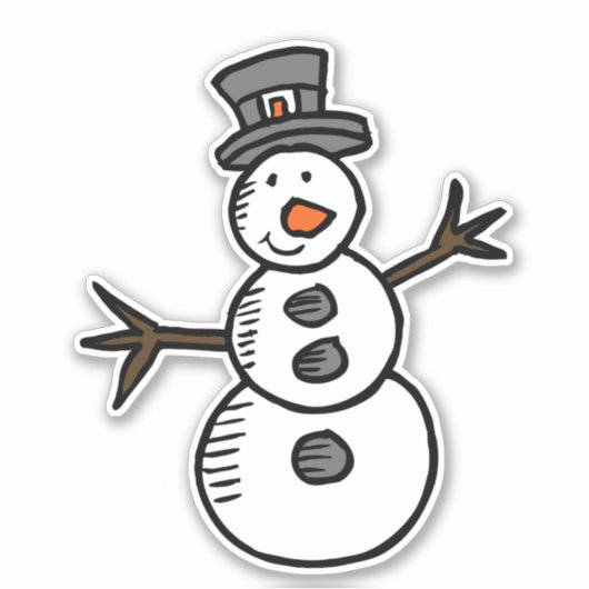 Sticker Snowman (Devant)