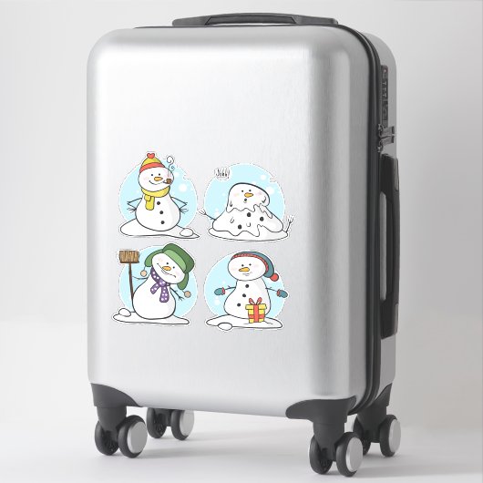 Sticker Snowman (Sur valise)