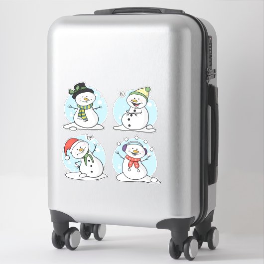 Sticker Snowman (Sur valise)
