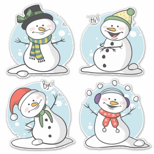 Sticker Snowman (Devant)