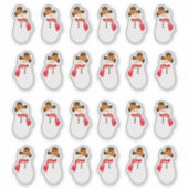 Sticker Snowman 24 pièces (Devant)