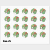 Sticker Snowman CandyCane (Feuille)