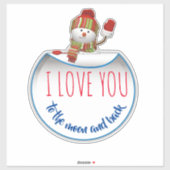 Sticker Snowman de vacances (Feuille)