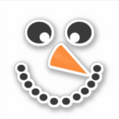 Sticker Snowman Face Christmas (Devant)