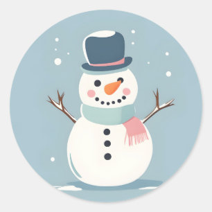 Sticker Snowman mignon