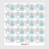 Sticker Snowman Pun Votre Commande M'A Rendu Si Heureux Bu (Feuille)