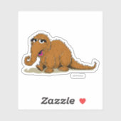 Sticker Snuffleupagus vintage (Feuille)