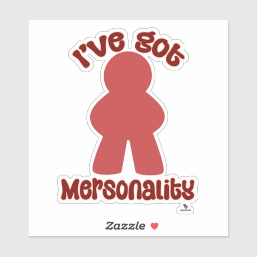 Sticker So Fun Mersonality Game Piece Statement (Feuille)