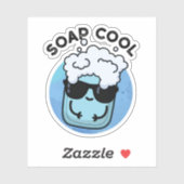 Sticker Soap Cool Funny Soap Pun (Feuille)