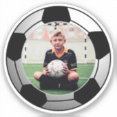 Sticker Soccer Ball Sports Photo (Recto)