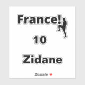 Sticker Soccer France, personnalisable (Feuille)