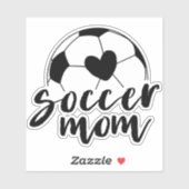 Sticker Soccer Maman Boule de Coeur - GraphicLoveShop (Feuille)