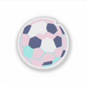 Sticker Soccerball coloré Pastel (Devant)
