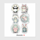 Sticker Social Battery Levels Sheet | Introvert Humor  (Feuille)