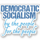 Sticker Socialisme démocratique (Devant)