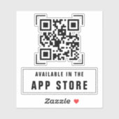 Sticker Société commerciale | Code QR de téléchargement d' (Feuille)