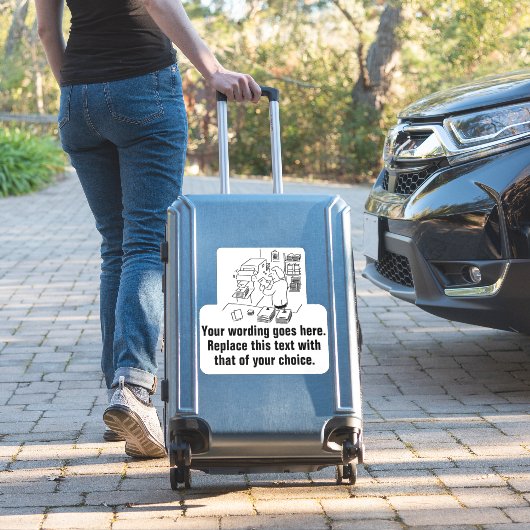 Sticker Société d'impression et d'impression (Valise Insitu)