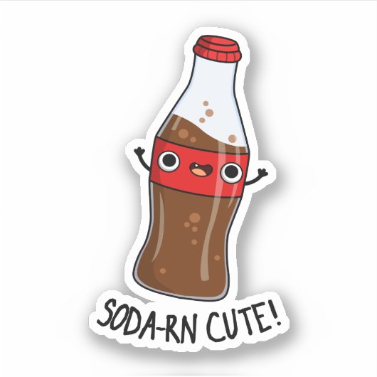 Sticker Soda-rn Cute Funny Soda Pun (Devant)