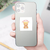 Sticker Soft Heart Big Love Cute Teddy Bear Mugs  (Téléphone)